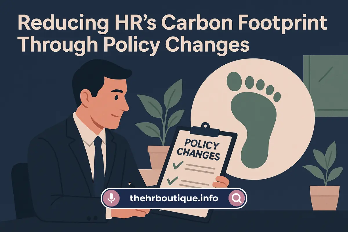 You are currently viewing How HR Can Reduce Its Carbon Footprint Fast? (2025)
