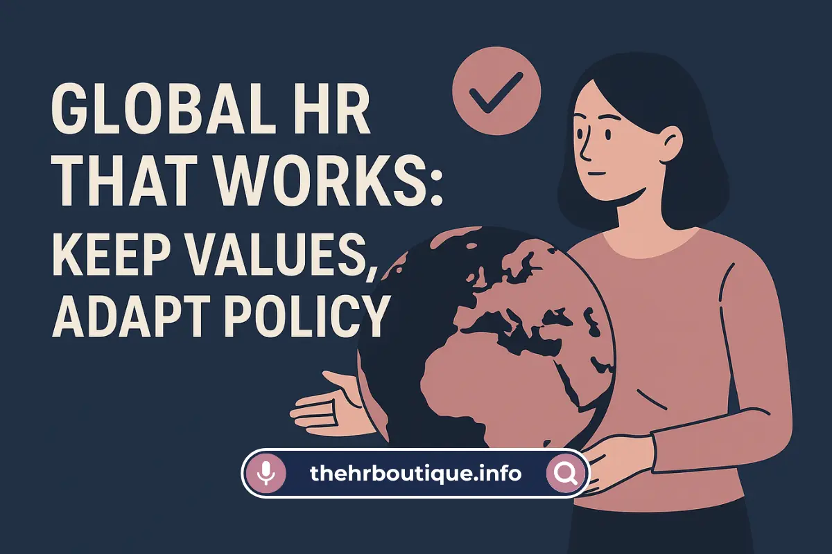 You are currently viewing Global HR That Works: Keep Values, Adapt Policy (2025)