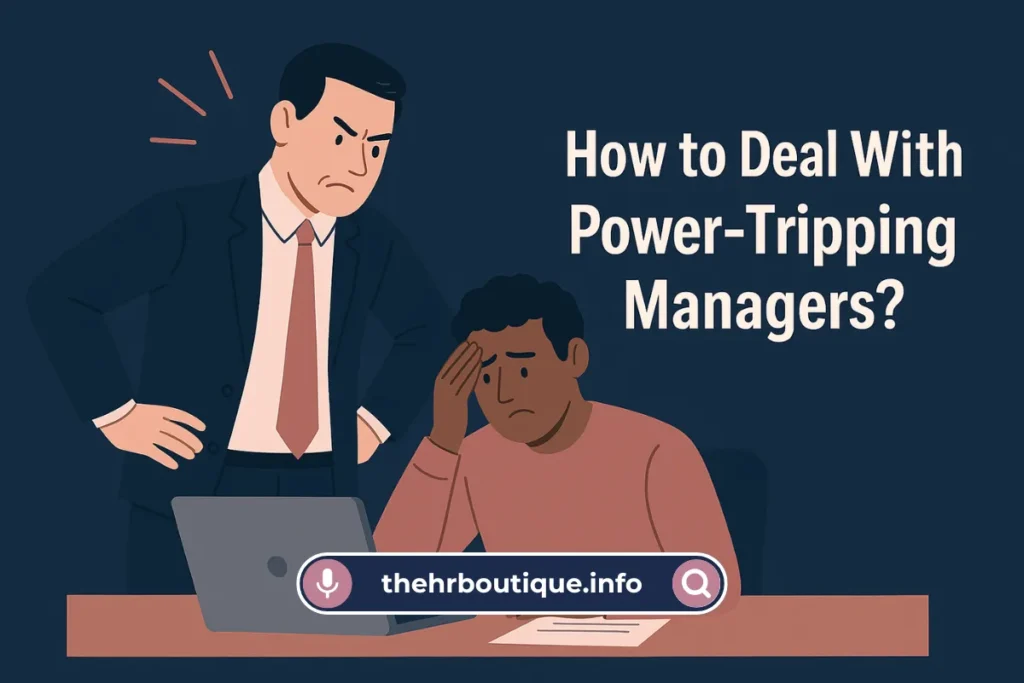 How to Deal With Power-Tripping Managers? (2025)
